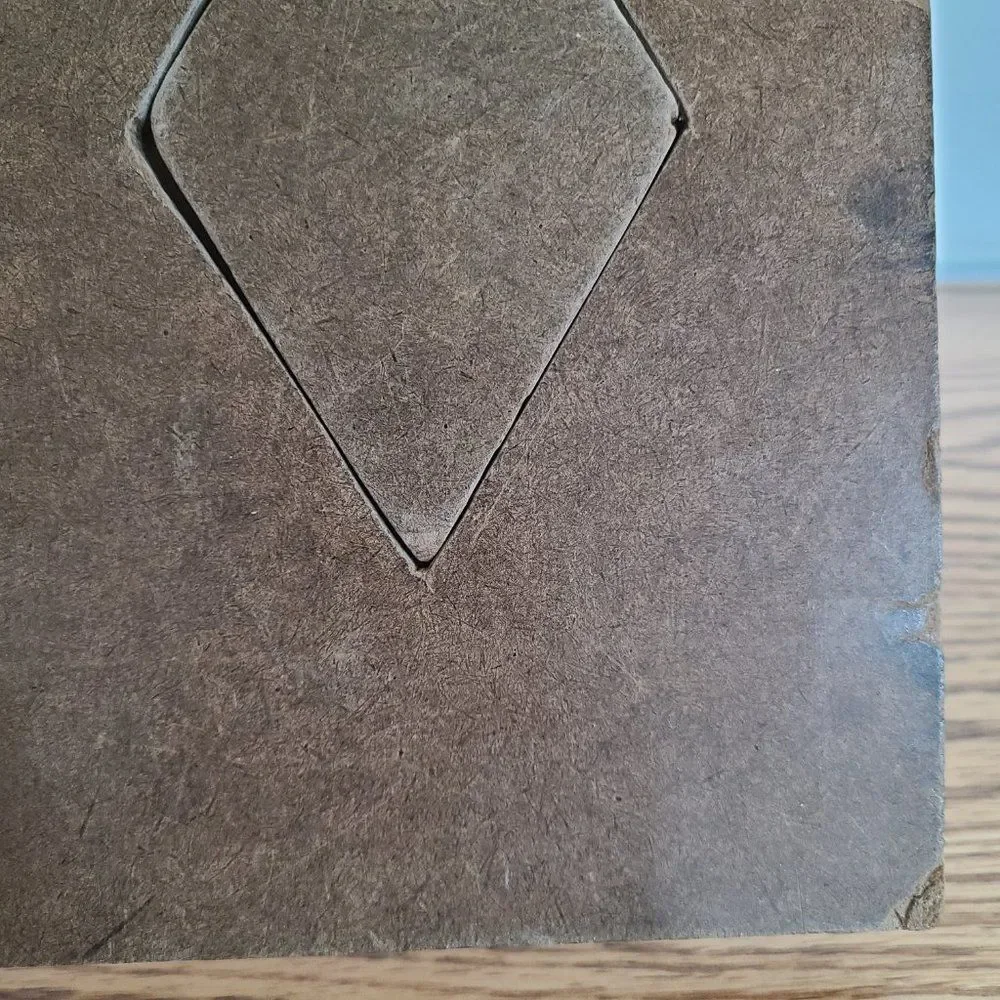 Handcrafted Vintage Primitive Kids Wooden Geometric Shapes Puzzle From 1964